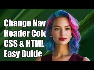 How to Change Navigation Header Background Color in CSS and HTML