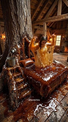 [ASMR] Jumping into Giant Sticky Tree Sap Beds! 🌲🍯