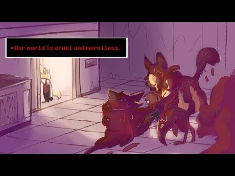 Underfell AU - Frisk in Alphys's true lab