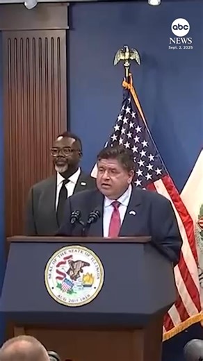 "I want to take a moment ... to note how truly extraordinary it is for the federal government to refuse to coordinate with local law enforcement and government." Illinois Gov. JB Pritzker, a Democrat, pushed back on President Trump's comments about sending National Guard troops to Chicago. https://abcnews.visitlink.me/W1MDNy | ABC News
