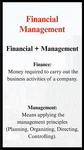 What is Financial Management? | Quick Commerce Notes