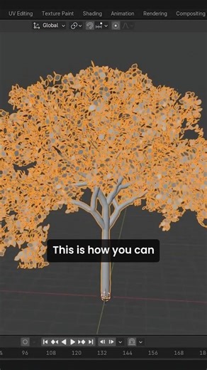 How to create a tree in Blender