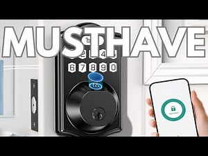 The BEST Fingerprint Smart Lock + Handle Set Combo? Keyless Entry Deadbolt Review! ⭐