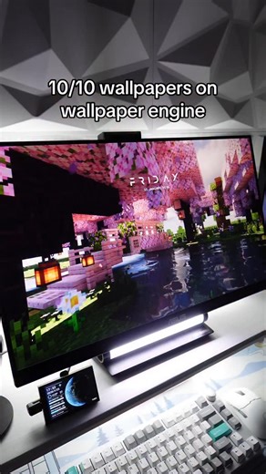 Brian Dinh | NIGHTPARADE on Instagram: "ALL WALLPAPERS 🔗 IN BIO Wallpaper Engine is on Steam. Rainmeter tutorial for the day/date is linked in my bio @nightxparade Comment "Wallpaper" and I'll send you the link to my wallpaper collections. #gamingsetup #pcgamer #wallpaperengine #wallpapers #wallpaper"