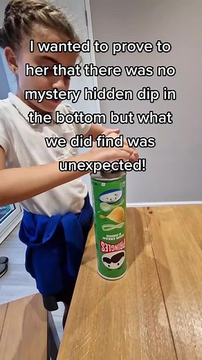 Discovering the Hidden Surprise at the Bottom of Pringle Tubes