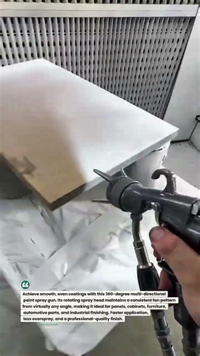 360° Multi-Directional Paint Spray Gun Delivers Flawless Coating! #PaintTech #SprayGun #Coating