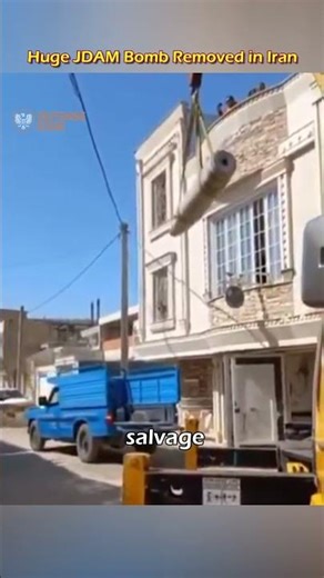 Unexploded 2,000lb JDAM Pulled from House in Iran