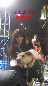 Merv is press-trained, obviously. Such a fun night for the screening of our new movie, Merv. Out Dec. 10 on @primevideo . | Zooey Deschanel