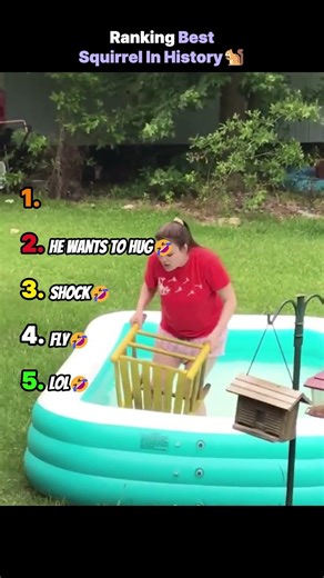 Ranking Best Squirrel In History 🐿️ #shorts #squirrel #animalvideos #funny #funnyanimals