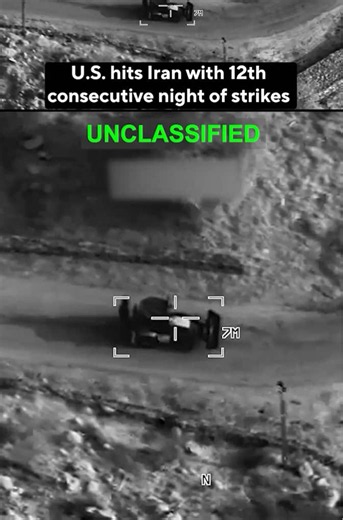 U.S. Central Command announced Wednesday that it completed another round of strikes against Iran for the 12th consecutive night, targeting what it said included
