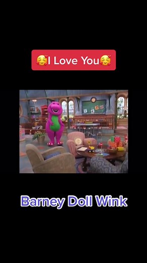Barney singing the I Love You Song But He back a Doll by a Wink We Love Barney!