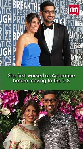 Anjali Pichai stands beside Sundar with strength, grace, and success of her own