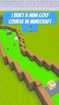 I Built A Mini Golf Course Using The New Sulfur Cube!