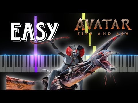 Avatar: Fire and Ash - Dream As One (Easy Piano Tutorial)
