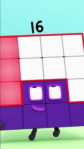 #shorts | Meet Numberblock Sixteen! | Counting for Kids | Maths Cartoons | @Numberblocks