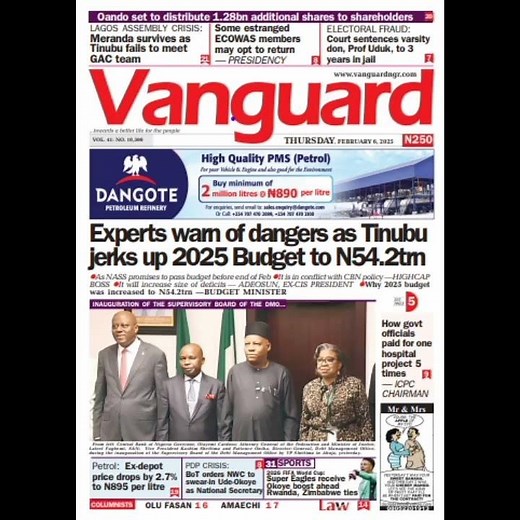 Vanguard Latest Nigerian News Headline #trending #news #shorts #nigerianews