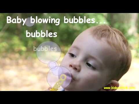Baby Blowing Bubbles song from Kids Can Talk at www.kidscantalk.com