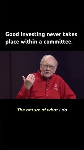 Warren Buffett explains the importance of independent thinking in investing.