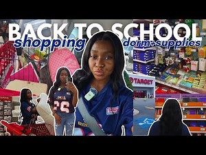 🎒 Back to School Supplies Shopping 2025 | College Freshman Haul + Dorm Essentials