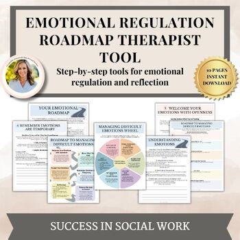 Emotional Regulation Workbook PDF, Managing Difficult Emotions, Mental Health