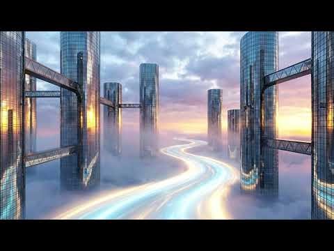 Sky River City View | 4K Cinematic Urban Calm TV Wallpaper | 6 Hours