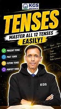 All 12 Tenses Simplified 😳 No Confusion Anymore #defenceexam #english #12tenses #kgsdefence