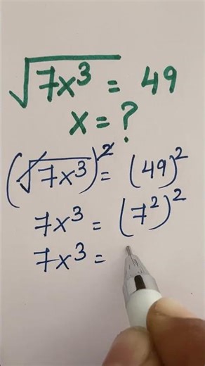 Square Root Algebra Problem #shorts #algebra #squareroot
