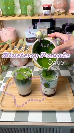 Nooly Blueberry Pancake Matcha 🫐🥞