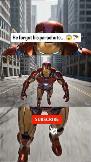 Iron Man Mid-Air Suit Up & Landing 🤖🔥 #IronMan #Marvel #Shorts