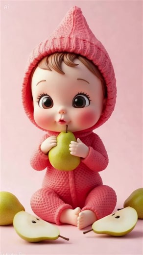 This one feels extra gentle… 🍐🥹 Same baby, a softer little movement. It feels even calmer this time 💚 #wholesome #comfortvideo #softtiktok #heartmelting #cutebabies #fruitbaby #babypear #purejoy #fyp