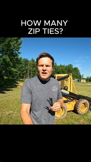 Skid Steer VS Zip Ties #Science #trending #fyp | skid steer
