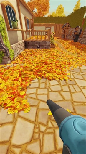 Autumn leaf cleanup - Before and after cleaning transformation