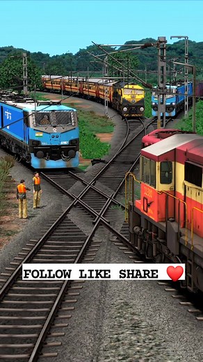 178K views · 705 reactions | Train Simulator Game, WAG 12B Locomotive Crossing Diamond Railroad, Train Game #indianrailways #india #instagram #railfans #railways #train #photography #railway #railfanning #rail #indianrailway #of #wap #railfan #trainsofindia #railwaystation #trains #windowseatproject #railroad #mumbai #travel #centralrailways #irfca #incredibleindia #railduniya #travelphotography #railwayphotography #d #trainphotography #trainspotting . | Indian Railway | Facebook