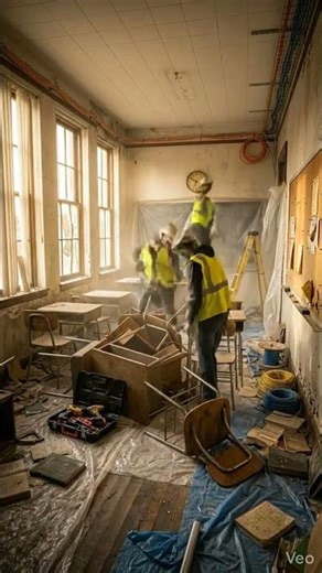 From dust to digital — classroom upgrade like never before 🔥#trending #popular #timelapse