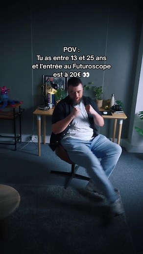 POV : tu as entre 13 et 25 ans et l'entrée au Futuroscope est à 20€* 👀 Et Futuroscope Aquascope à 30€ 😱 *Conditions de l'offre : https://www.futuroscope.com/fr/offres/offre-13-25-ans #futuroscopexperiences #offre