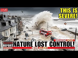 UK COAST HIT HARD!: Storm Ingrid Sends Huge Waves Crashing Into Devon and Cornwall!?