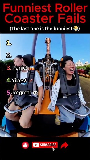 Funniest Roller Coaster Fails 😂🎢 | Try Not to Laugh!