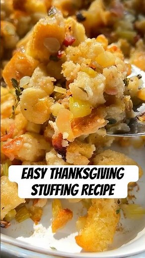 POV: You just made stuffing that outshines the turkey 👑 #StuffingRecipe #shortsfeed