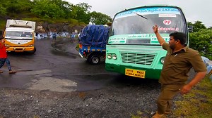 TNSTC bus Moving out by Clearing Traffic | U TURN | U Turn