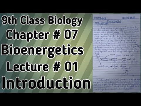 Introduction | Chapter # 07 | Bioenergetics | Lecture # 01 | #video #viral #viralvideos #biology