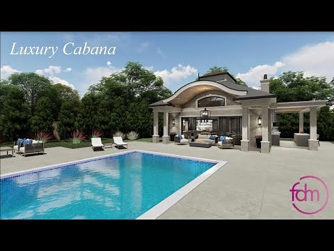 Alluring Luxury Pool Cabana – by Flora Di Menna Designs