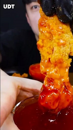 ASMR EATING CRUNCHY CHICKEN MUKBANG‼️🔥