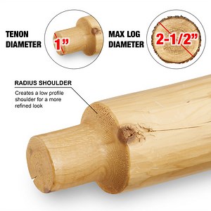 Lumberjack Tools™ 1" Pro Series Tenon Cutter - TTR1000