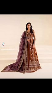 *Brand FARASHA* *Fabric overview* Complete #Net frock with #shamose...