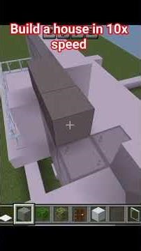 build a house in 10x speed #minecraft #minecraftsurvivalseriesepisode1 #house #viralshorts #viral