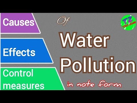 Water Pollution || Causes Effects Control Measures