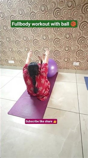 yoga #fullbodyworkout #stretching with ball 🏀👍