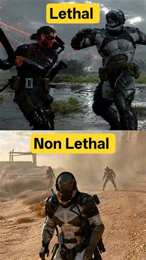 Lethal vs non-lethal boss fight in MGSV #metalgearsolid #mgsv #stealth