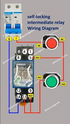 Relay Holding circuit control wiring | Relay holding/how to read relay wiring #intermediaterelay
