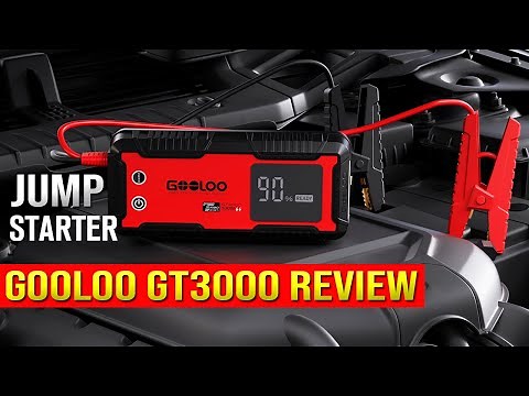 GT3000 Gooloo Jump Starter (3000A Peak, 22,800mAh Battery Booster & Power Bank)